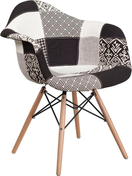 Flash Furniture Alonza Series Fabric Chair with Wood Base | Accent Chairs | Modishstore-4