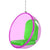 Fine Mod Imports Bubble Hanging Chair Pink Acrylic | Accent Chairs | Modishstore-10