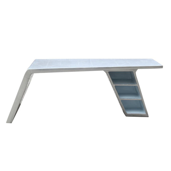 Fine Mod Imports Metolic Desk | Desks | Modishstore-3