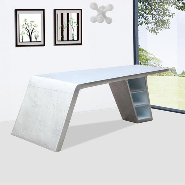 Fine Mod Imports Metolic Desk | Desks | Modishstore