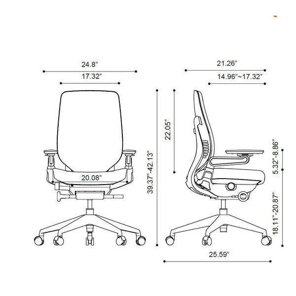 Fine Mod Imports Back Comfort Office Chair | Office Chairs | Modishstore-8