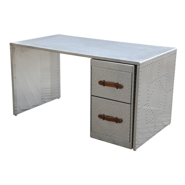 Fine Mod Imports Riveted Desk | Desks | Modishstore-3