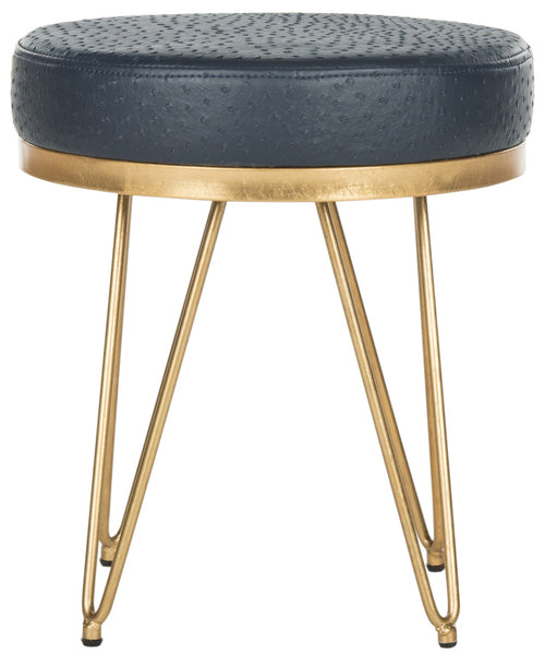 Safavieh Jenine Faux Ostrich  Round Bench | Stools & Benches |  Modishstore  - 7