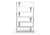 Baxton Studio Barnes White Six-Shelf Modern Bookcase | Modishstore | Bookcases