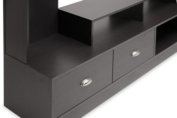 baxton studio armstrong dark brown modern tv stand | Modish Furniture Store-3
