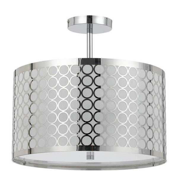 Cal Lighting FX-2293/1C 60Wx3 Madrid Semi Flush Pendant Fixture | Modishstore | Pendant Lamps