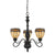 Cal Lighting FX-2332/3 60W X 3 Tiffany Pendant Fixture | Modishstore | Pendant Lamps