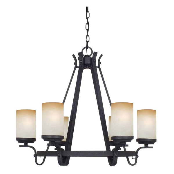Cal Lighting FX-3504/6 60Wx6 Oelwein 6 Light Chandelier | Modishstore | Chandeliers