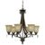 Cal Lighting FX-3506/6 60W X 6 Dabois 6 Light Chandelier | Modishstore | Chandeliers