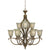 Cal Lighting FX-3512/6+3 Emmett Hand Forged Iron 9 Light Chandelier | Modishstore | Chandeliers