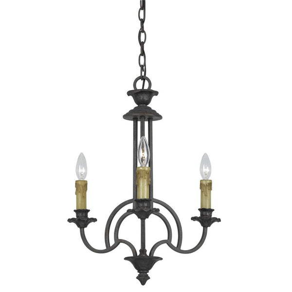 Cal Lighting FX-3513/3 60Wx3 Elberton 3 Light Chandelier | Modishstore | Chandeliers