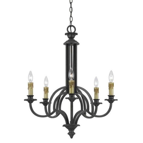 Cal Lighting FX-3513/5 60Wx5 Elberton 5 Light Chandelier | Modishstore | Chandeliers