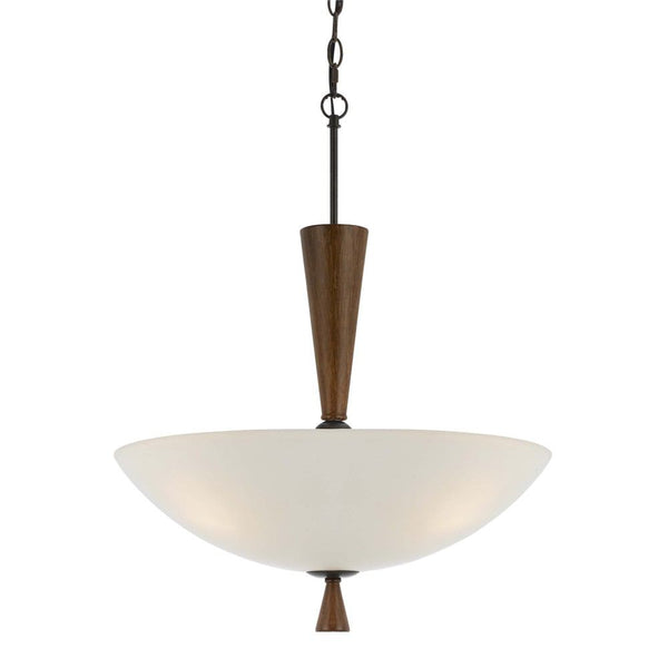 Cal Lighting FX-3528/1P 60W X 2 Verona Glass Pendant Fixture | Modishstore | Pendant Lamps
