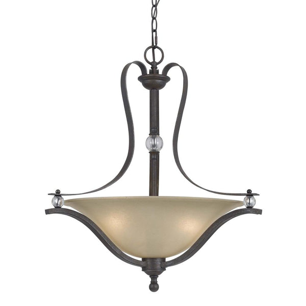 Cal Lighting FX-3530/1P 60W X 3 Riverton Metal Pendant Fixture | Modishstore | Pendant Lamps