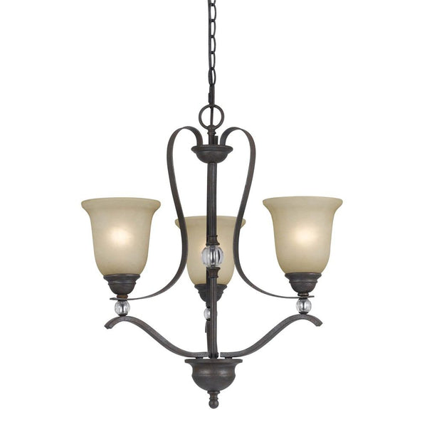 Cal Lighting FX-3530/3 60W X 3 Riverton 3 Light Chandelier | Modishstore | Chandeliers