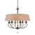 Cal Lighting FX-3532/6 6 Light Dawson Chandelier With Burlap Shade-2