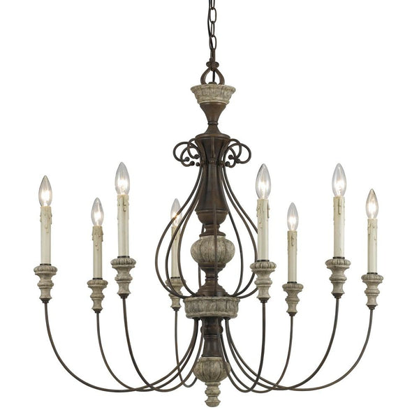 Cal Lighting FX-3535/8 8 Light Williams Metal Chandelier-2