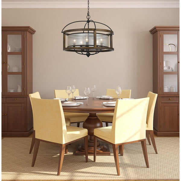 Cal Lighting FX-3536/5 60W X 5 Round Chandelier | Modishstore | Chandeliers