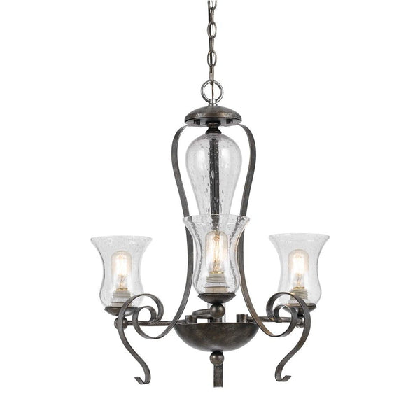 Cal Lighting FX-3548/3 60W X 3 Metal 3 Light Chandelier | Modishstore | Chandeliers