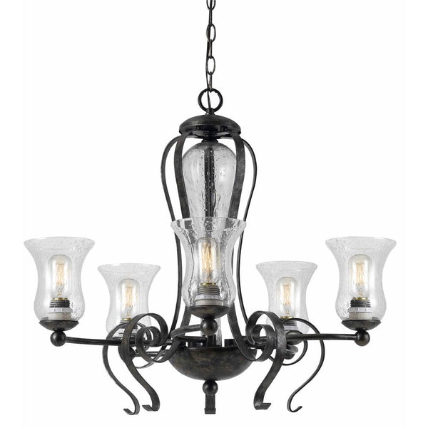 Cal Lighting FX-3548/5 60W X 5 Metal 5 Light Chandelier | Modishstore | Chandeliers