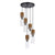 Cal Lighting FX-3583-5 60W X 5 Spheroid Glass Pendant-2