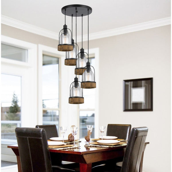 Cal Lighting FX-3584-5 60W X 5 Beacon Pendant Fixture | Modishstore | Pendant Lamps