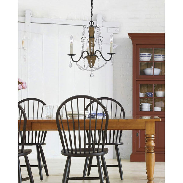 Cal Lighting FX-3592-3 60W X 3 Antigo Chandelier | Modishstore | Chandeliers