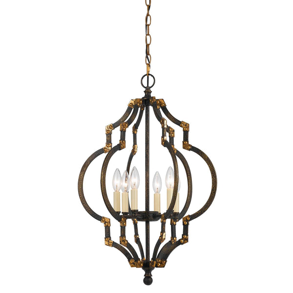 Cal Lighting FX-3593-6 40W X 6 Howell Metal Pendant-2