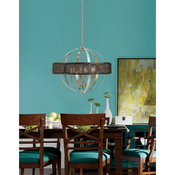 Cal Lighting FX-3622-6 60W X 6 Willow Chandelier | Modishstore | Chandeliers