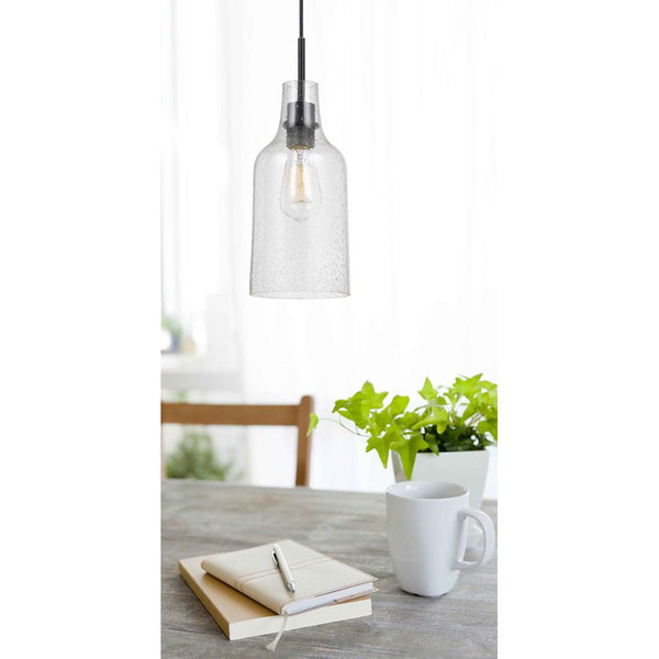 Cal Lighting FX-3639-1 60W Cosenza Bubble Glass Pendant Fixture | Modishstore | Pendant Lamps
