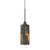 Cal Lighting FX-3641-1 60W Reggio Wood Pendant Glass Fixture-2