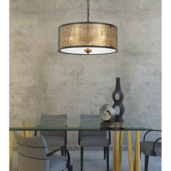 Cal Lighting FX-3649-3 Tyndall Flush/Semi Flush Mount Dual Function Fixture | Modishstore | Ceiling Lamps