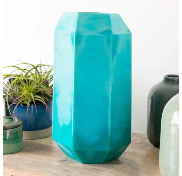Gold Leaf Design Group Aqua Glass Vase | Vases | Modishstore