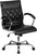 Flash Furniture Mid-Back Designer Black Leather Executive Swivel Office Chair With Chrome Base | Office Chairs | Modishstore