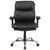 Flash Furniture GO-2031-LEA-GG Hercules Series, Black Leather Swivel Task Chair with Adjustable Arms | Office Chairs | Modishstore-2