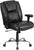 Flash Furniture GO-2132-LEA-GG Hercules Series, Black Leather Swivel Task Chair With Height Adjustable Arms | Office Chairs | Modishstore