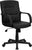 Flash Furniture Mid-Back Black Leather Swivel Task Chair With Nylon Arms | Office Chairs | Modishstore