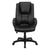 Flash Furniture GO-5301BSPEC-CH-BK-LEA-GG High Back Black Leather Executive Swivel Office Chair | Office Chairs | Modishstore-2