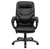 Flash Furniture GO-724H-BK-LEA-GG High Back Black Leather Overstuffed Executive Swivel Office Chair | Office Chairs | Modishstore-2