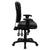 Flash Furniture Mid-Back Black Leather Multi-Functional Ergonomic Swivel Task Chair With Height Adjustable Arms | Office Chairs | Modishstore-4