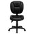 Flash Furniture Mid-Back Black Leather Multi-Functional Ergonomic Swivel Task Chair | Office Chairs | Modishstore-2