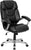 Flash Furniture GO-931H-BK-GG High Back Black Leather Executive Swivel Office Chair | Office Chairs | Modishstore