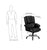 Flash Furniture GO-958-BK-GG High Back Black Leather Overstuffed Executive Swivel Office Chair | Office Chairs | Modishstore-5