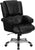 Flash Furniture GO-958-BK-GG High Back Black Leather Overstuffed Executive Swivel Office Chair | Office Chairs | Modishstore