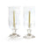 GO Home Pair Of Etched Glass Greek Key Hurricanes | Modishstore | Candle Holders | 10472  