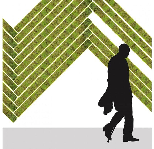 Green Wall, 'New Moss', Strip by Gold Leaf Design Group | Green Wall | Modishstore-2