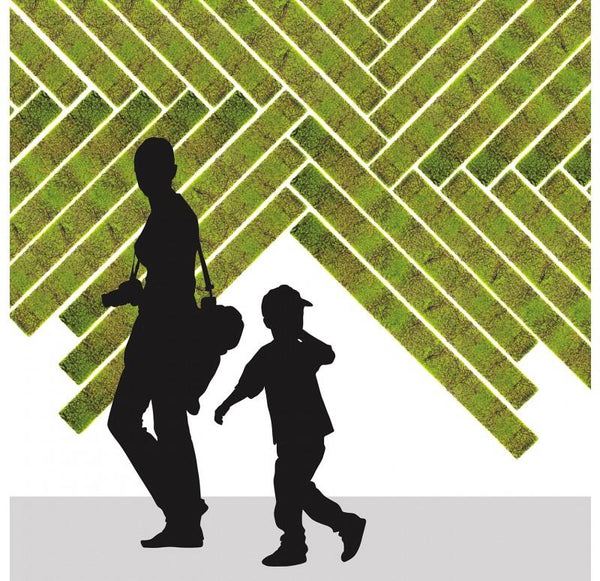 Green Wall, 'New Moss', Strip by Gold Leaf Design Group | Green Wall | Modishstore-4