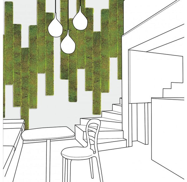 Green Wall, 'New Moss', Strip by Gold Leaf Design Group | Green Wall | Modishstore-5