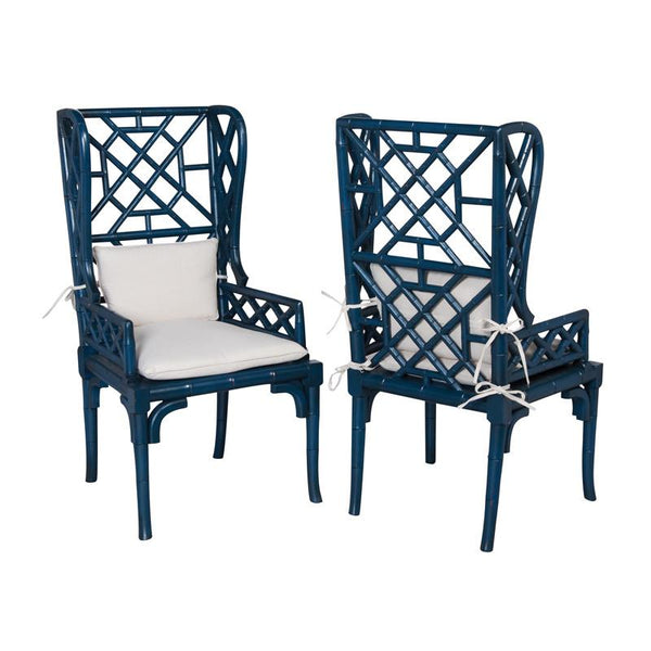 Guild Master Bamboo Wing Back Chair | Modishstore | Armchairs -4