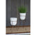 Kalalou White Wash Clay Flower Bells - Set Of 2 | Modishstore | Planters, Troughs & Cachepots